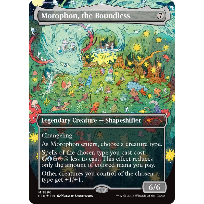 Morophon, the Boundless (Display Commander) – Thick Stock (Double Rainbow Foil) [Secret Lair Drop Series]