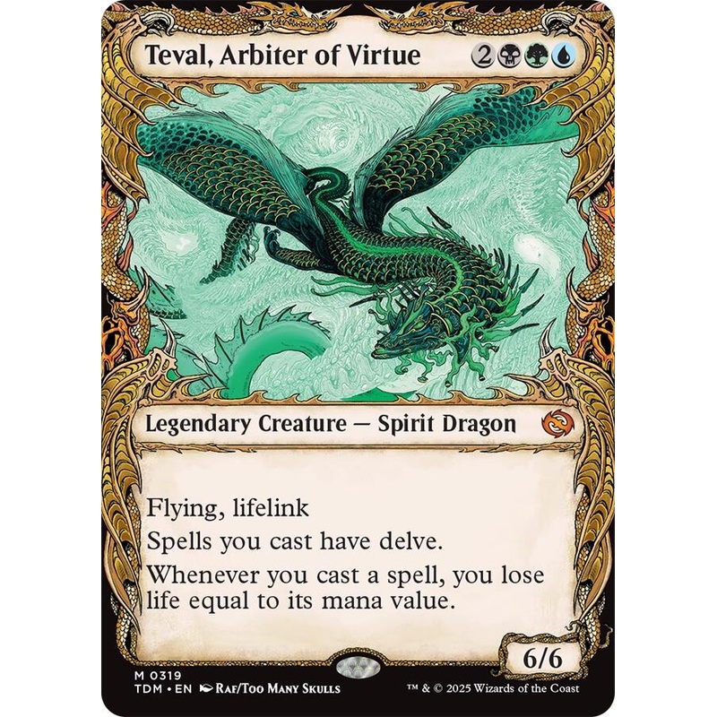 Teval, Arbiter of Virtue (Showcase) [TDM – 319] Near Mint English Normal