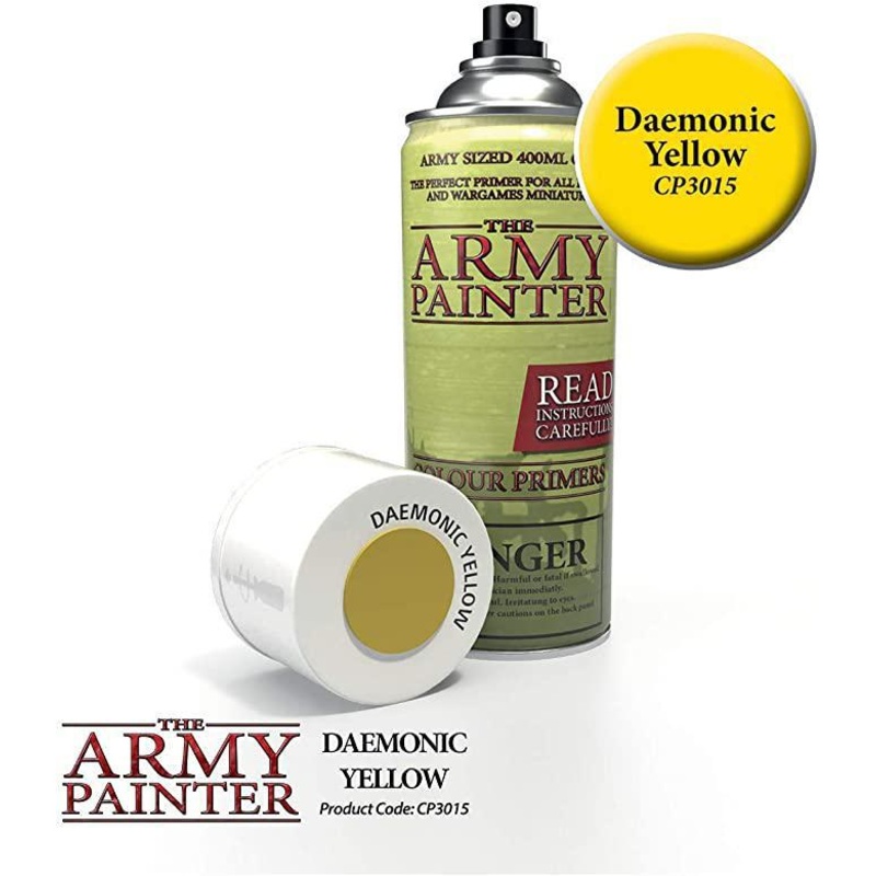 Army Painter Colour Primer: Daemonic Yellow