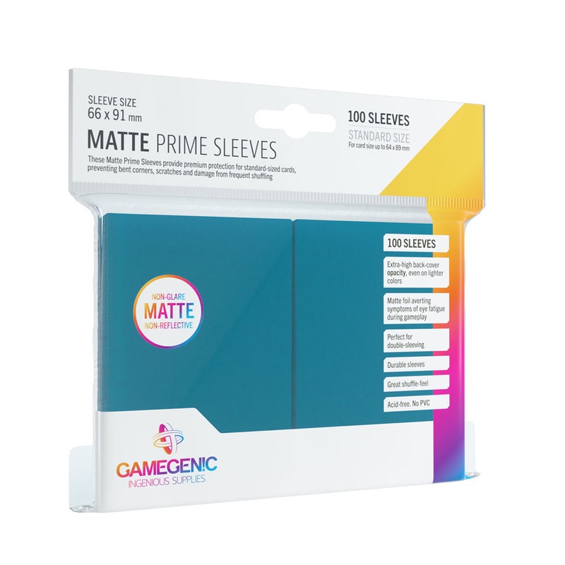 100 Count Matte Sleeves – Blue