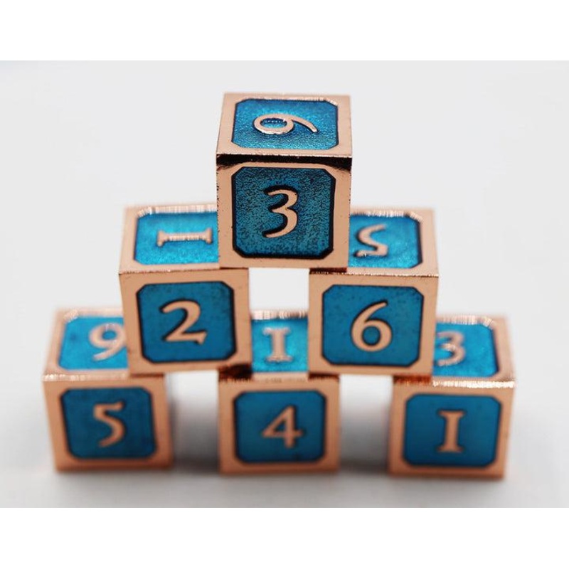 Blue and Copper (Metal D6 Set)