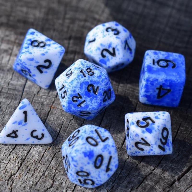 Blood of the Frost Wyrm Dice (7-Die RPG Set)