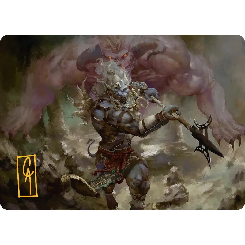 Kimahri, Valiant Guardian Art Card (Gold-Stamped Signature) [FINAL FANTASY Art Series]