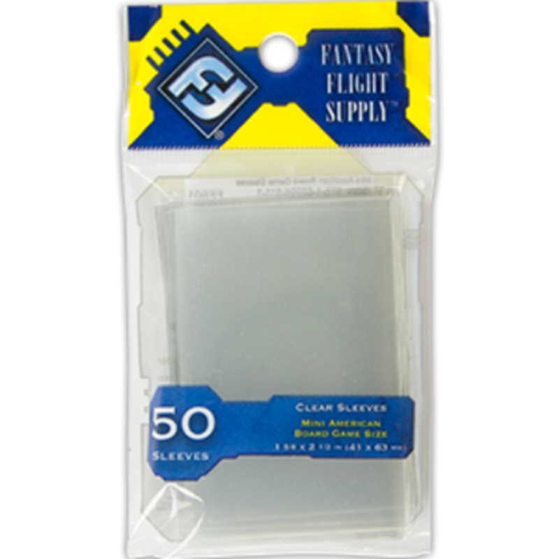 Mini American Board Game Sleeves (50) (Yellow)